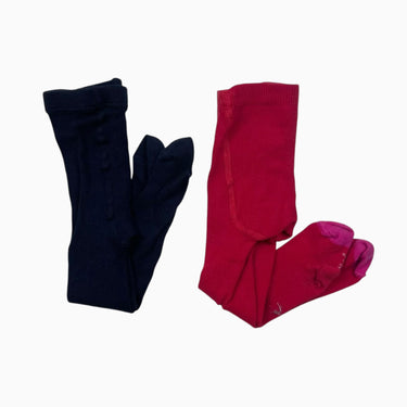 Duo de collant rouge et marine 19-20EU