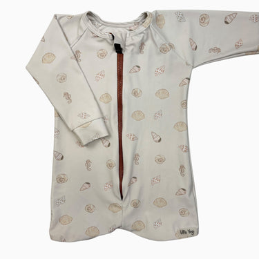 Maillot taupe 'coquillages' 1-2Y