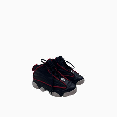 Sneakers noirs et rouges en cuir 'Pro strong' à lacets 11 US