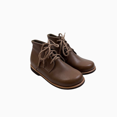 Bottines marron cuit lacet 30EU