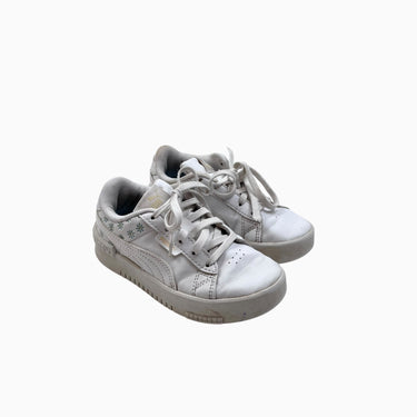 Sneakers blanches fleurie à lacet 11US