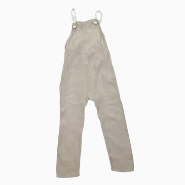 Salopette greige en lin naturel 5-6Y