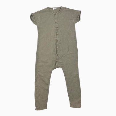 Combi khaki en mousseline de coton bio 5-6Y