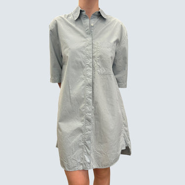 Robe bleue en coton pour femmes XS