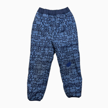 Pantalon marine à motif doublé en sherpa réversible 5Y