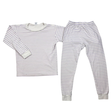 Pyjama à rayures lilas 10-11Y