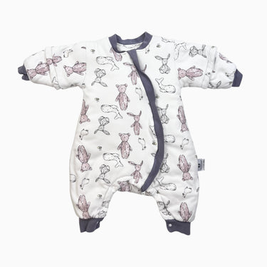 Combi matelassé en coton à imprimé oursons 6-18M