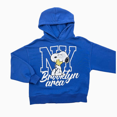 Pull à capuchon bleu 'Peanuts' 8-9Y