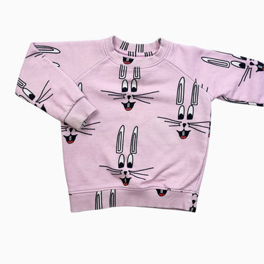 Pull rose lapins en coton bio 2Y