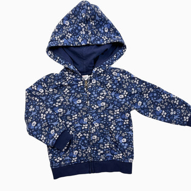 Veste à capuchon marine floral 2Y