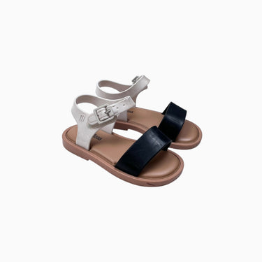 Sandales 'Jelly' noires et blanches à velcro 7 US