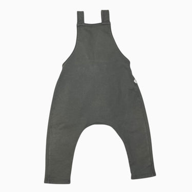 *photo Salopette verte olive en coton bio fait aux É-U 6-12M