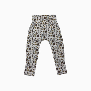 Pantalon évolutif en coton bio et spandex à imprimé floral 3-5Y