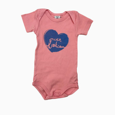 Cache-couche rose 'Petit Bateau coeur lavande' 6M