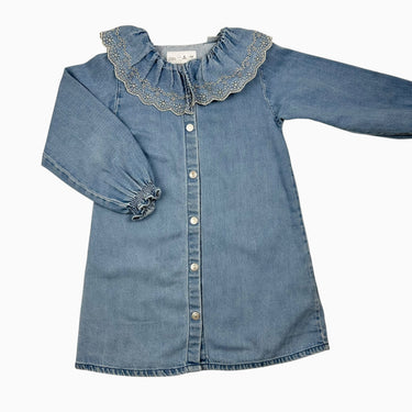 Robe à col en denim 6Y