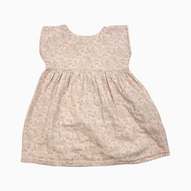 Robe rose pâle fleurie 2-3Y