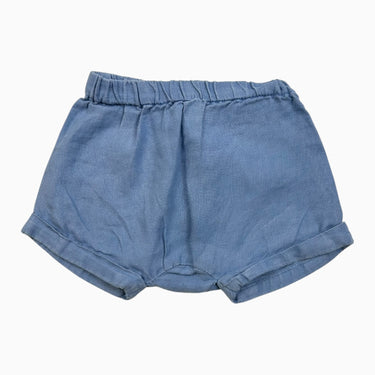 Short bleu en lin 6M