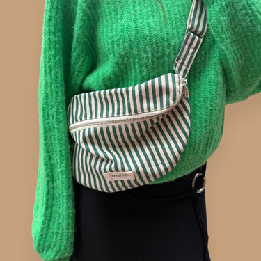 Sac banane à rayures vertes pour adultes OS