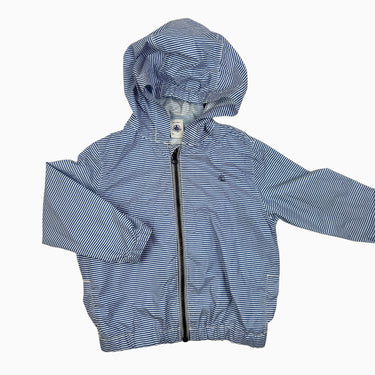 Manteau style coupe-vent à rayures bleues 3Y