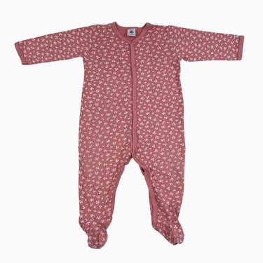 Pyjama rose fleuri 12M