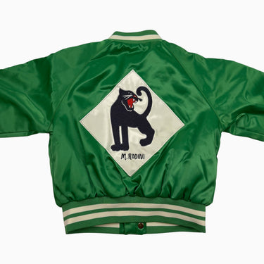 Veste style bombers verte 'jaguard' satinée 4-5Y