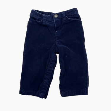 Pantalon vintage marine en corduroy 9-12M