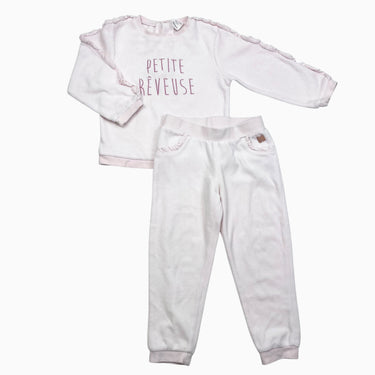 Ensemble rose poudré 'Petite Reveuse' en velours 3Y