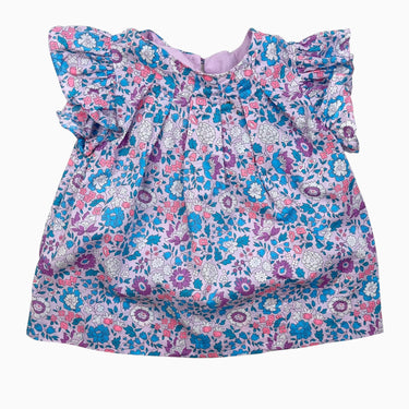 Blouse lilas à imprimé liberty 4Y