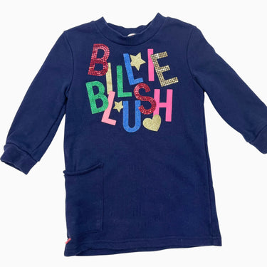 Robe en coton épais marine 'Billie Blush' scintillant 3Y