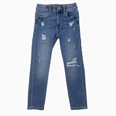 Jeans skinny en denim effet troué 6Y