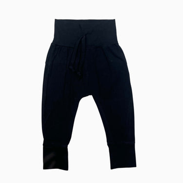 Pantalon évolutif en bambou, coton et spandex noir 3-12M