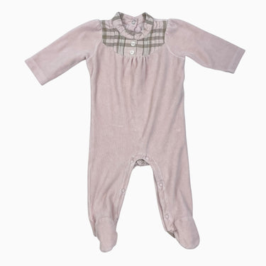 Pyjama en velour rose 6M