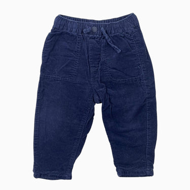 Pantalon corduroy marine 12-18M