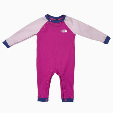 Combi rose en coton gaufré 6-12M