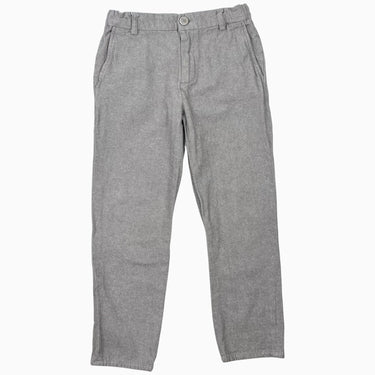 Pantalon habillé taupe chiné en coton 8Y