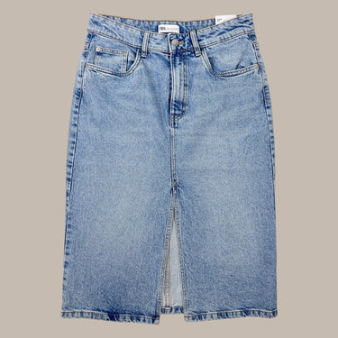 Jupe 'Hi-rise Midi' en denim pour femmes L