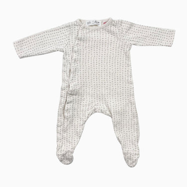 Pyjama crème petites fleurs 0-1M