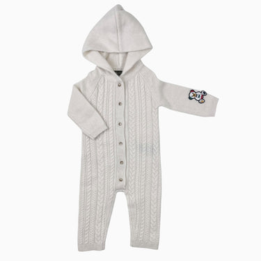 Combi crème en tricot de cachemire 6-12M