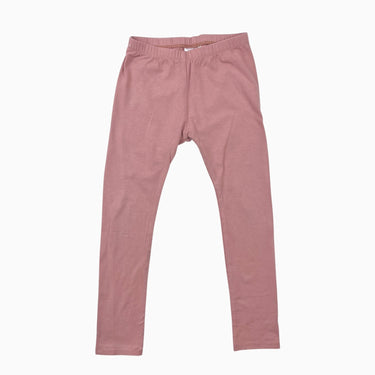 Legging rose en bambou, coton et spandex 4-5Y