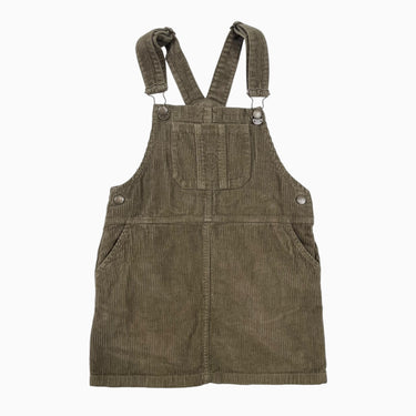 Robe style jumper olive en corduroy 3-4Y