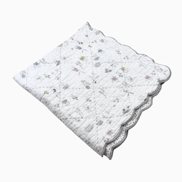 Couverture en coton bio matelassée animaux bassinette (crib size) 38x38''