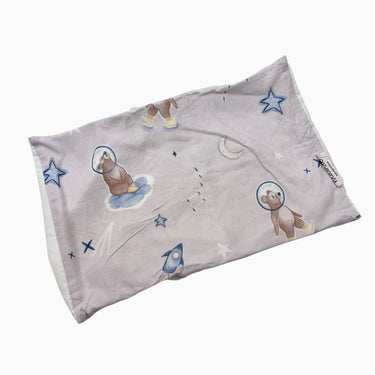Taie d'oreiller ourson astronaute rose pâle format mini 2-5Y