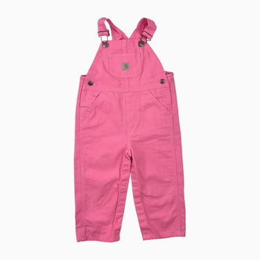 Salopette rose néon en canvas de coton 24M
