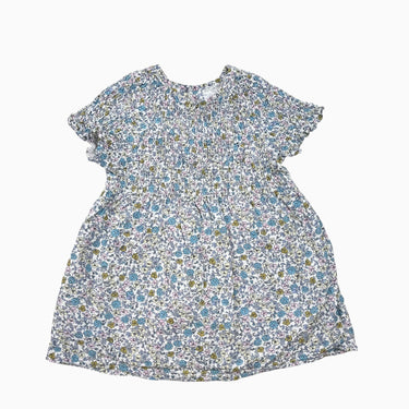 Robe floral smock en coton et viscose 2-3Y