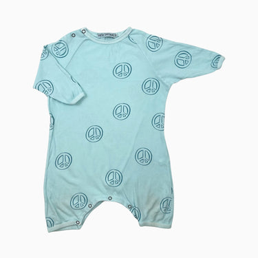 Combi aqua en coton 'peace' 18M
