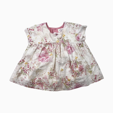 Robe crème à fleurs 3-6M