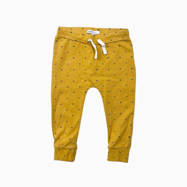 Pantalon moutarde 'étoiles' 68CM 6M