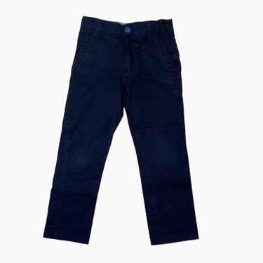 Pantalon bleu marine profond en coton 4Y