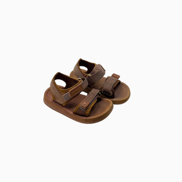 Sandales noisette à velcro 16CM