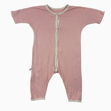 Combi rose en coton bio et bambou 1-3Y